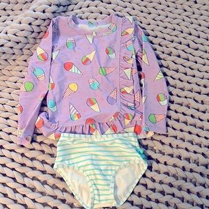 Ruffle Butts Ice Cream Swimsuit 4T